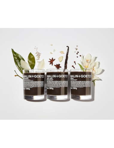 Vela Aromática Malin+Goetz 255g, Quema Lenta, Natural