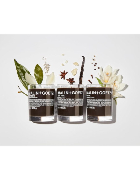 Vela Aromática Malin+Goetz 255g, Quema Lenta, Natural