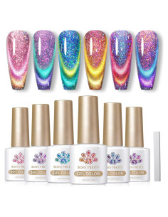 Set de Gel de Uñas Magnético 9D Camaleón Born Pretty 6PCS