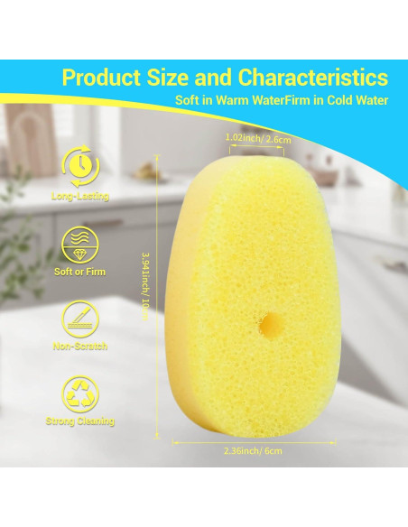 12 Recargas de Esponja para Varita Scrub Daddy UWSTE