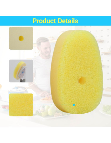 12 Recargas de Esponja para Varita Scrub Daddy UWSTE