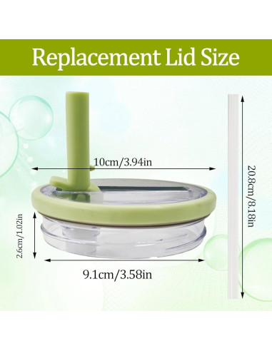 Paquete de 2 tapas de paja Fvaql para vaso Stanley 40 oz