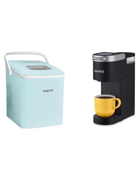 Máquina de Hielo Eléctrica Igloo 26 lbs/24h + Cafetera K-Mini Máquina de Hielo Eléctrica Igloo 26 lbs/24h + Cafetera K-Mini