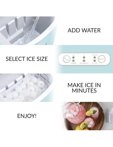 Máquina de Hielo Eléctrica Igloo 26 lbs/24h + Cafetera K-Mini