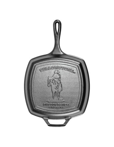 Sartén Grill Cuadrada Lodge Yellowstone 26.67 cm Hierro Fundido