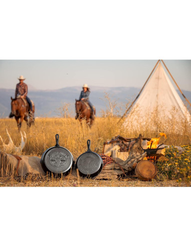 Sartén Grill Cuadrada Lodge Yellowstone 26.67 cm Hierro Fundido