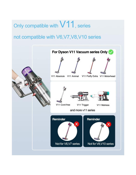 Batería de Reemplazo DTK 6000mAh para Dyson V11 V15 SV15 SV16