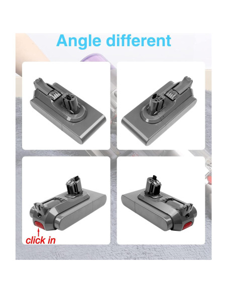 Batería de Reemplazo DTK 6000mAh para Dyson V11 V15 SV15 SV16