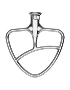 Batidor Plano de Acero Inoxidable GVODE para KitchenAid 4.5-5QT