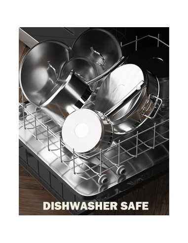 Sartén Profunda Cooks Standard 4QT Acero Inoxidable Cepillado