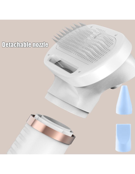 Cepillo de Vapor para Mascotas 6 en 1 ORO ROSA - Peine y Spray