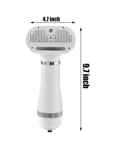 Cepillo de Vapor para Mascotas 6 en 1 ORO ROSA - Peine y Spray