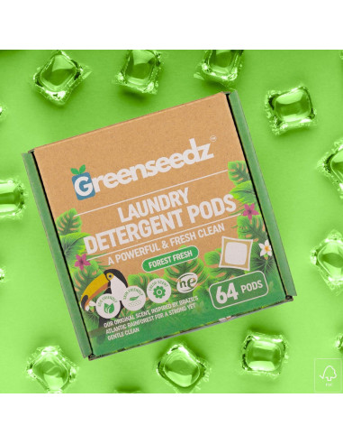 Bolsas de detergente ecológicas Greenseedz 64 unidades aroma fresco