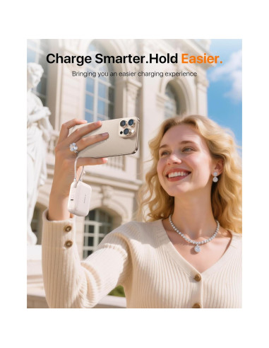 Power Bank TORRAS 10000mAh 45W USB-C Carga Rápida Oro