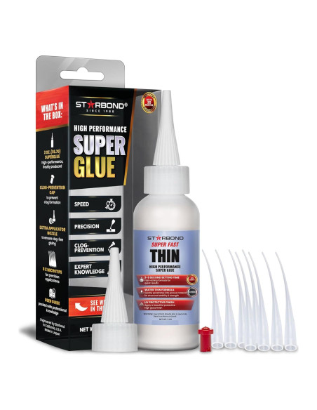 Adhesivo Instantáneo CA Starbond Super Rápido Delgado 56.7g Adhesivo Instantáneo CA Starbond Super Rápido Delgado 56.7g