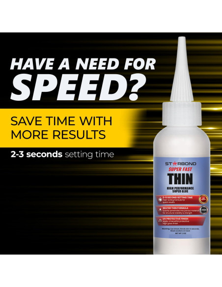 Adhesivo Instantáneo CA Starbond Super Rápido Delgado 56.7g Adhesivo Instantáneo CA Starbond Super Rápido Delgado 56.7g