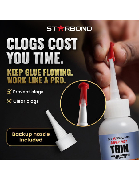 Adhesivo Instantáneo CA Starbond Super Rápido Delgado 56.7g Adhesivo Instantáneo CA Starbond Super Rápido Delgado 56.7g