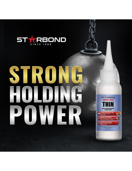 Adhesivo Instantáneo CA Starbond Super Rápido Delgado 56.7g Adhesivo Instantáneo CA Starbond Super Rápido Delgado 56.7g