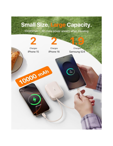 Power Bank TORRAS 10000mAh 45W USB-C Carga Rápida Oro