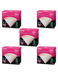Filtros de Papel Natural Hario V60 Tamaño 01 - 500 Unidades