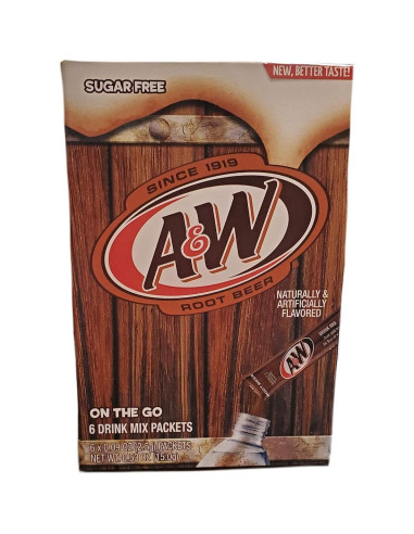 A&W Root Beer Sin Cafeína y Sin Azúcar 2 Paquetes 12 Latas