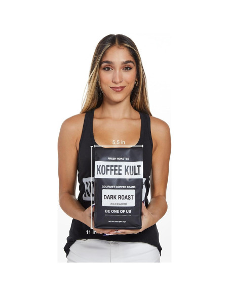 Café de Grano Entero Tostado Oscuro Koffee Kult 32oz Gourmet