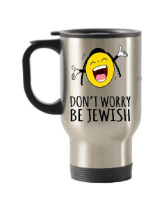 Taza de viaje aislada SpreadPassion acero inoxidable plata