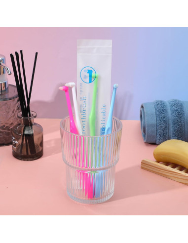 8 Cepillos de Dientes Ortodónticos YBEATY Punta Pequeña
