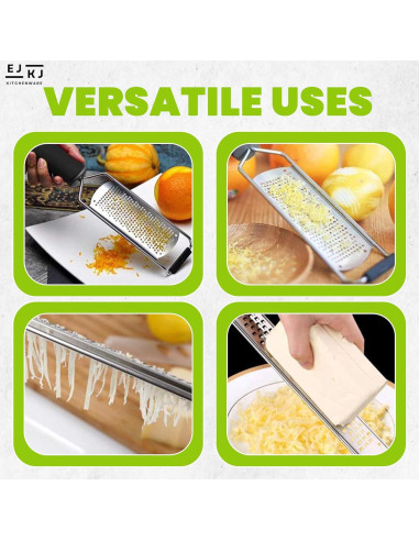 Rallador de Queso Ultra Fino EJKJ Acero Inoxidable 31.7 cm