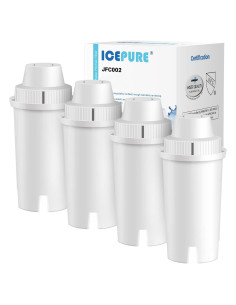 Filtro de Agua ICEPURE para Jarras Brita - 4 Unidades