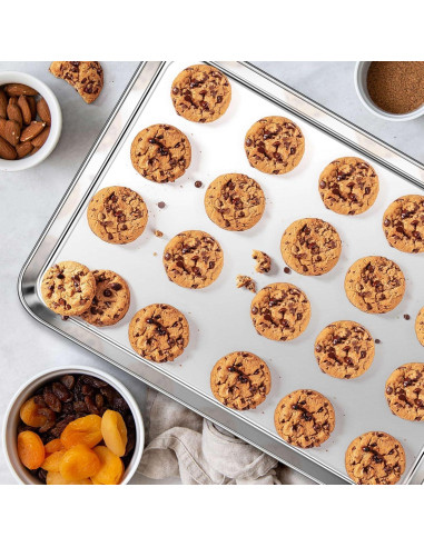 Bandeja para Hornear Homikit 40.6x30.5 cm Acero Inoxidable