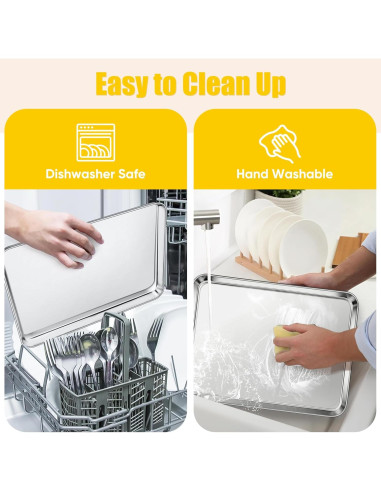 Bandeja para Hornear Homikit 40.6x30.5 cm Acero Inoxidable