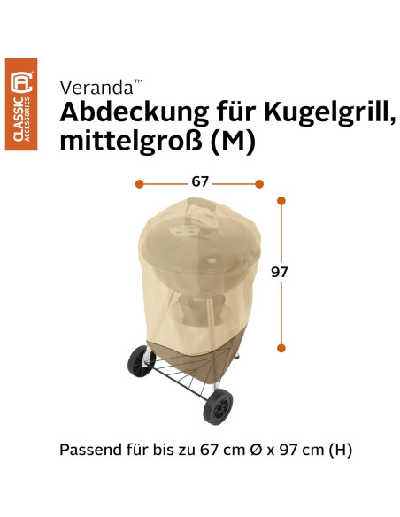 Cubierta de parrilla Classic Accessories Veranda 67 cm x 96 cm