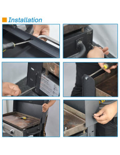 Tapa con Bisagra Mejorada BBQration para Plancha Blackstone 36" 2