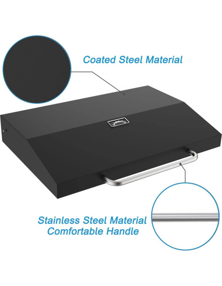 Tapa con Bisagra Mejorada BBQration para Plancha Blackstone 36" Tapa con Bisagra Mejorada BBQration para Plancha Blackstone 36"