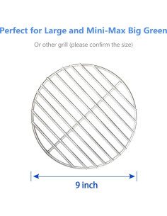 Parrilla de Carbón KAMaster 23 cm Acero Inoxidable Resistente 2