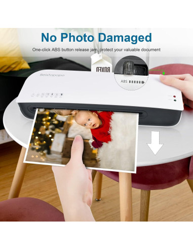 Laminadora A4 Beixtopopo 4 en 1 con Cortadora y 15 Bolsas