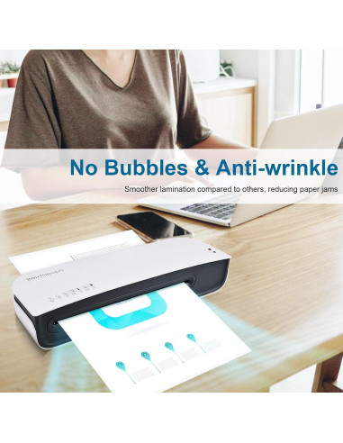 Laminadora A4 Beixtopopo 4 en 1 con Cortadora y 15 Bolsas