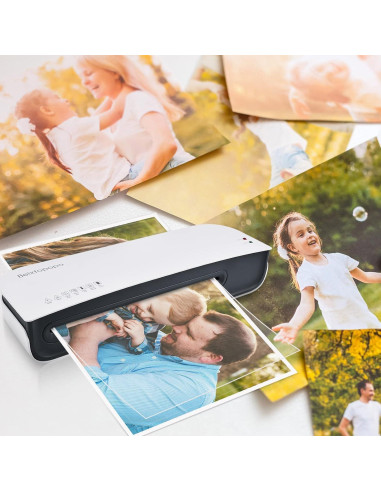 Laminadora A4 Beixtopopo 4 en 1 con Cortadora y 15 Bolsas