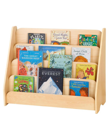Estantería Infantil de Madera MIXIUJIAJU 4 Niveles Montessori