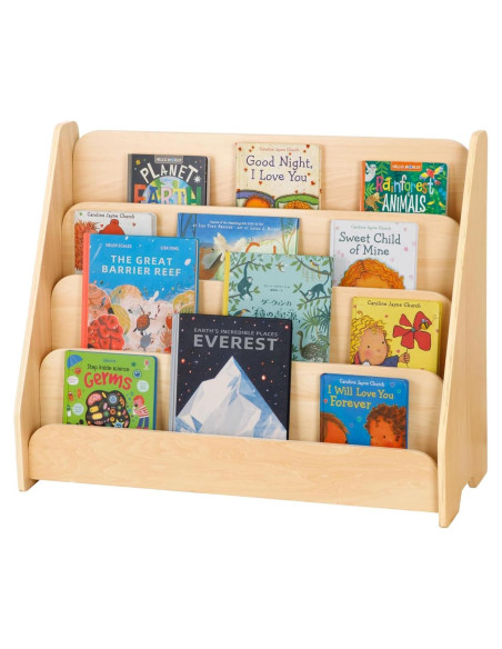 Estantería Infantil de Madera MIXIUJIAJU 4 Niveles Montessori