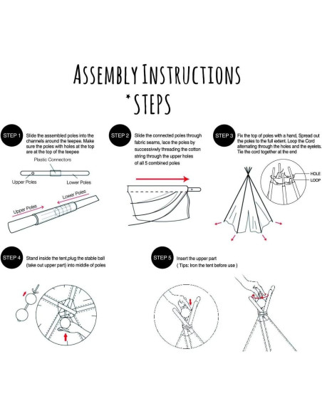 Tienda de Juego Teepee Ogrmar Plegable Lona Blanca 120x120 cm