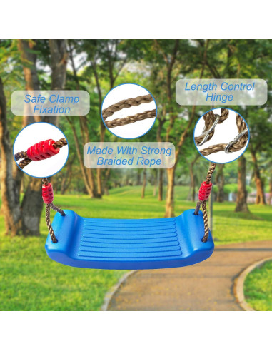 Asiento de Columpio IFOYO Azul para Niños Interiores y Exteriores