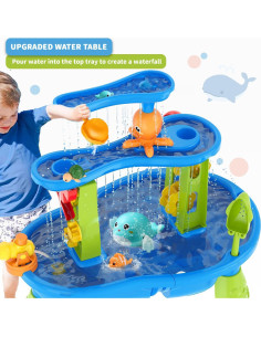Mesa de Agua Vahlbeste 3 Niveles para Niños 1-4 Años 2