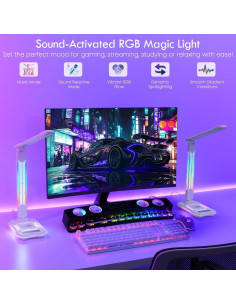 Lámpara de Escritorio RGB SMARTERIOR G2D con Carga Inalámbrica 2
