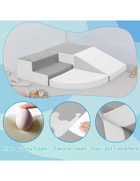 Bloques de Escalada de Espuma TODIBY para Niños 3+ - 4 Piezas