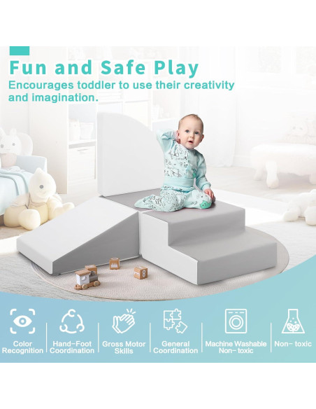 Bloques de Escalada de Espuma TODIBY para Niños 3+ - 4 Piezas