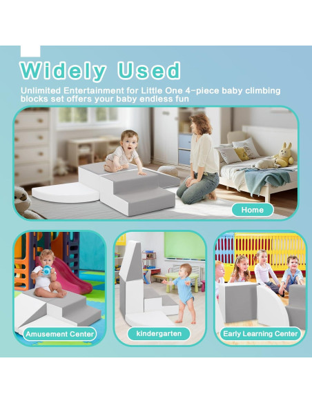 Bloques de Escalada de Espuma TODIBY para Niños 3+ - 4 Piezas