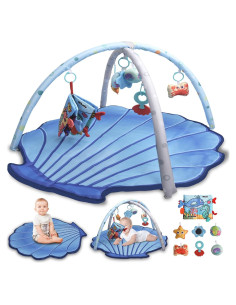 Gimnasio de Actividades para Bebés FBESTEAM Azul 100x90 cm