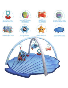 Gimnasio de Actividades para Bebés FBESTEAM Azul 100x90 cm 2